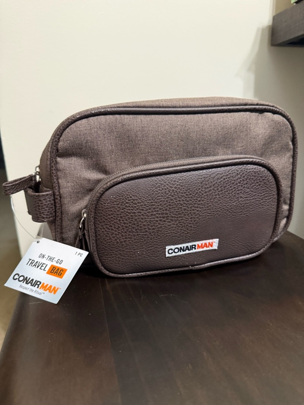 Conair Brown Toiletry Bag